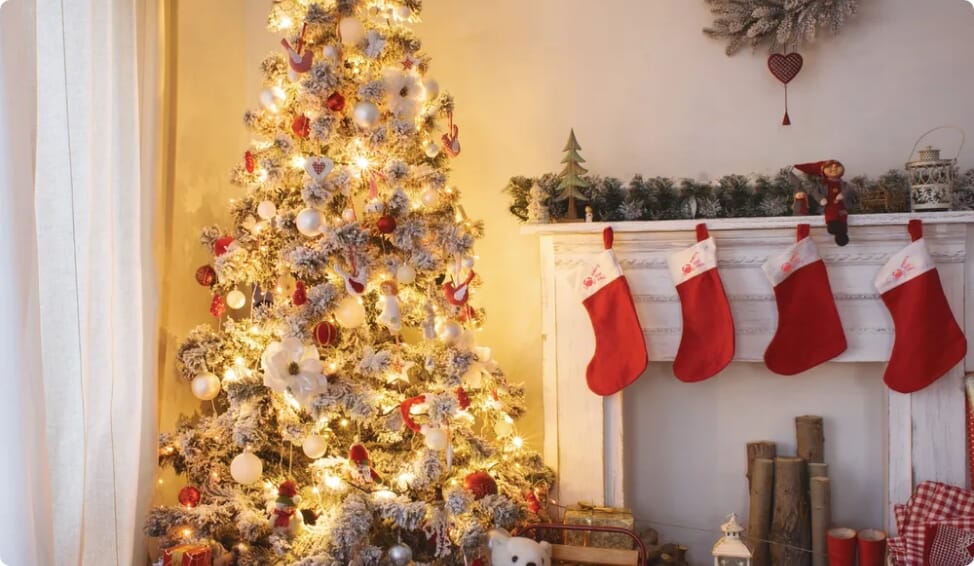 Custom christmas ornaments banner