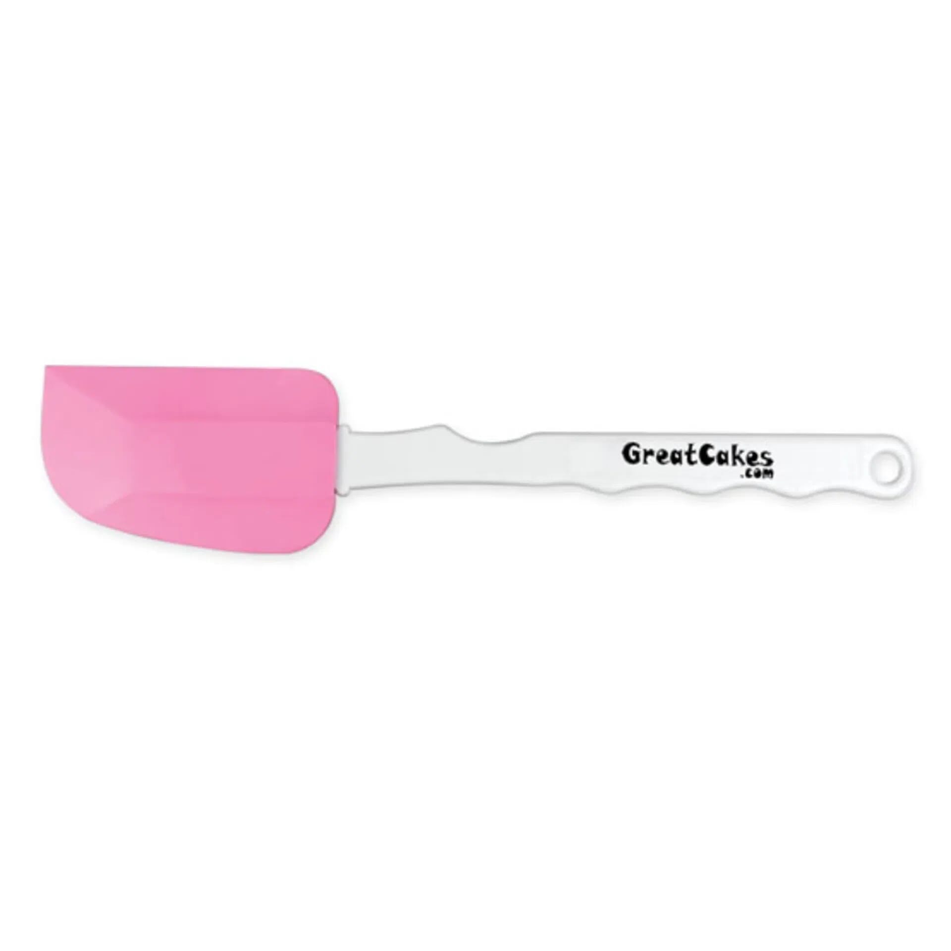 Pink and white spatula for breast cancer awareness month