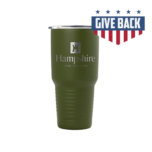 Olive green insulated tumbler