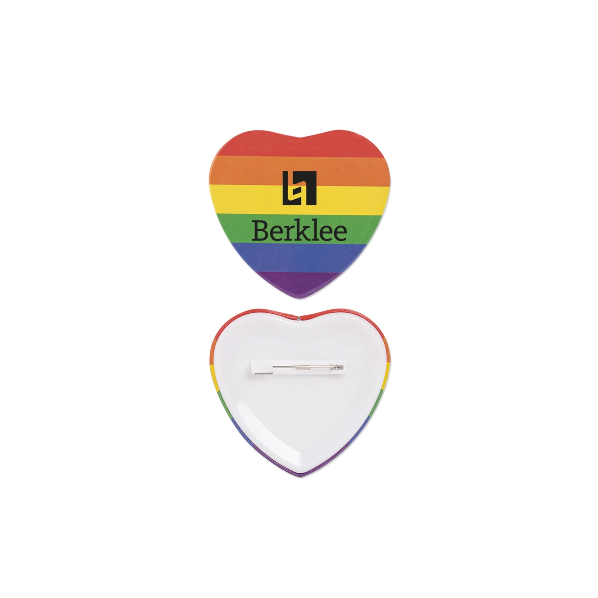 Pride Heart Shaped Button