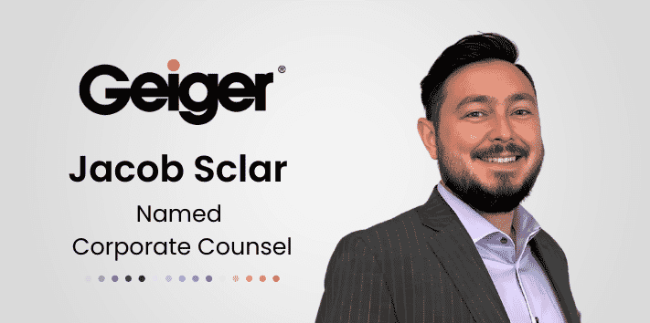 Geiger promotes Jacob Sclar to Corporate Counsel