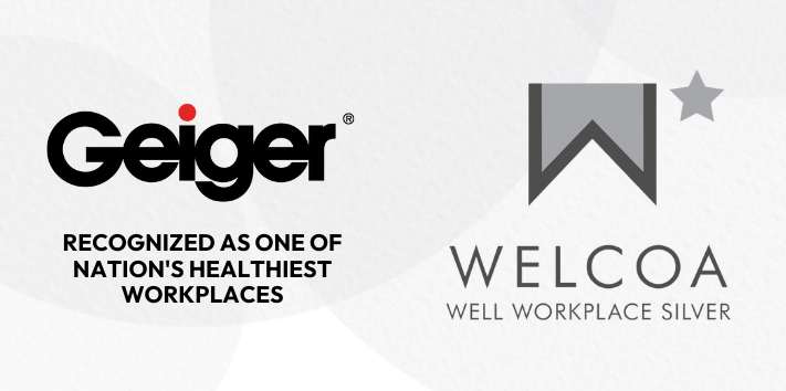 Geiger Achieves WELCOA Silver Well Workplace Award, Recognized as One the of the Nation's Healthiest Workplaces