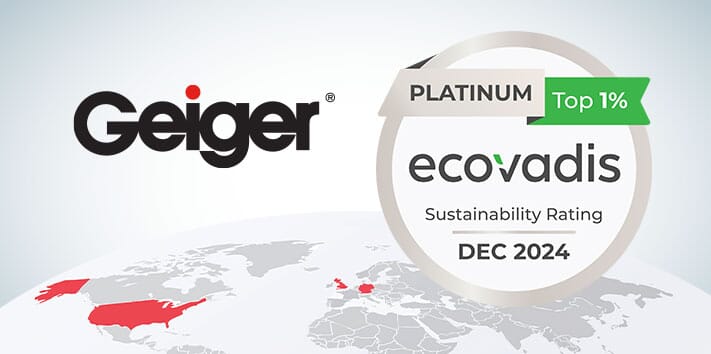 Geiger Achieves Prestigious EcoVadis Platinum Medal for 2024