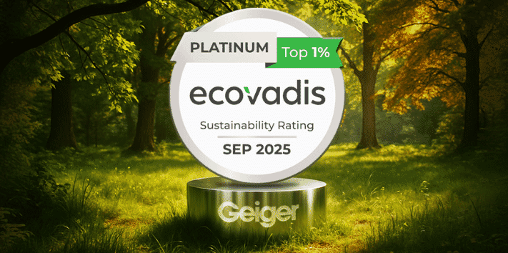 Geiger UK Achieves Platinum Rating from EcoVadis for the Fourth Consecutive Year