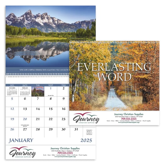 2025 Everlasting Word without Funeral Planner Spiral Calendar