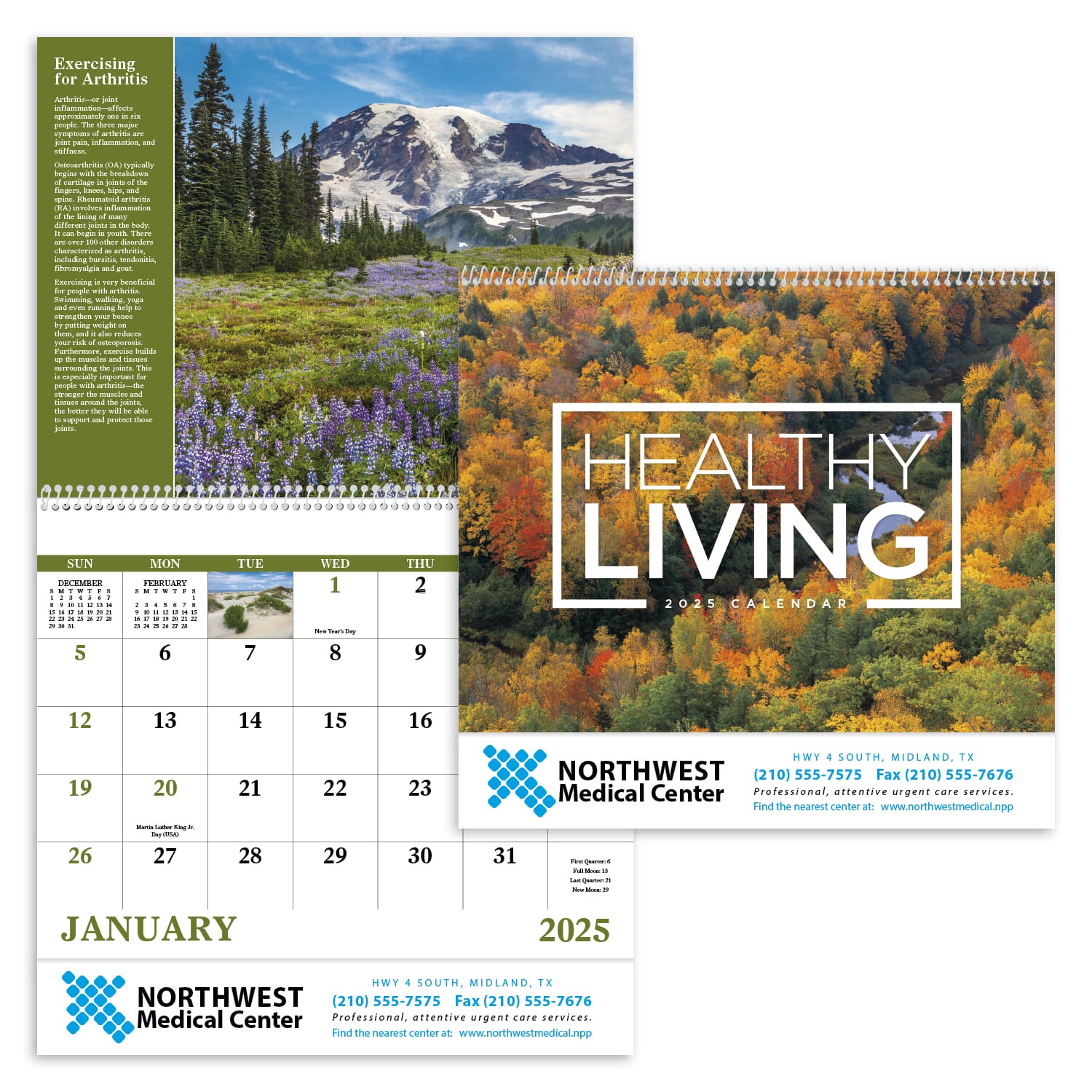 Healthy Living Spiral Calendar