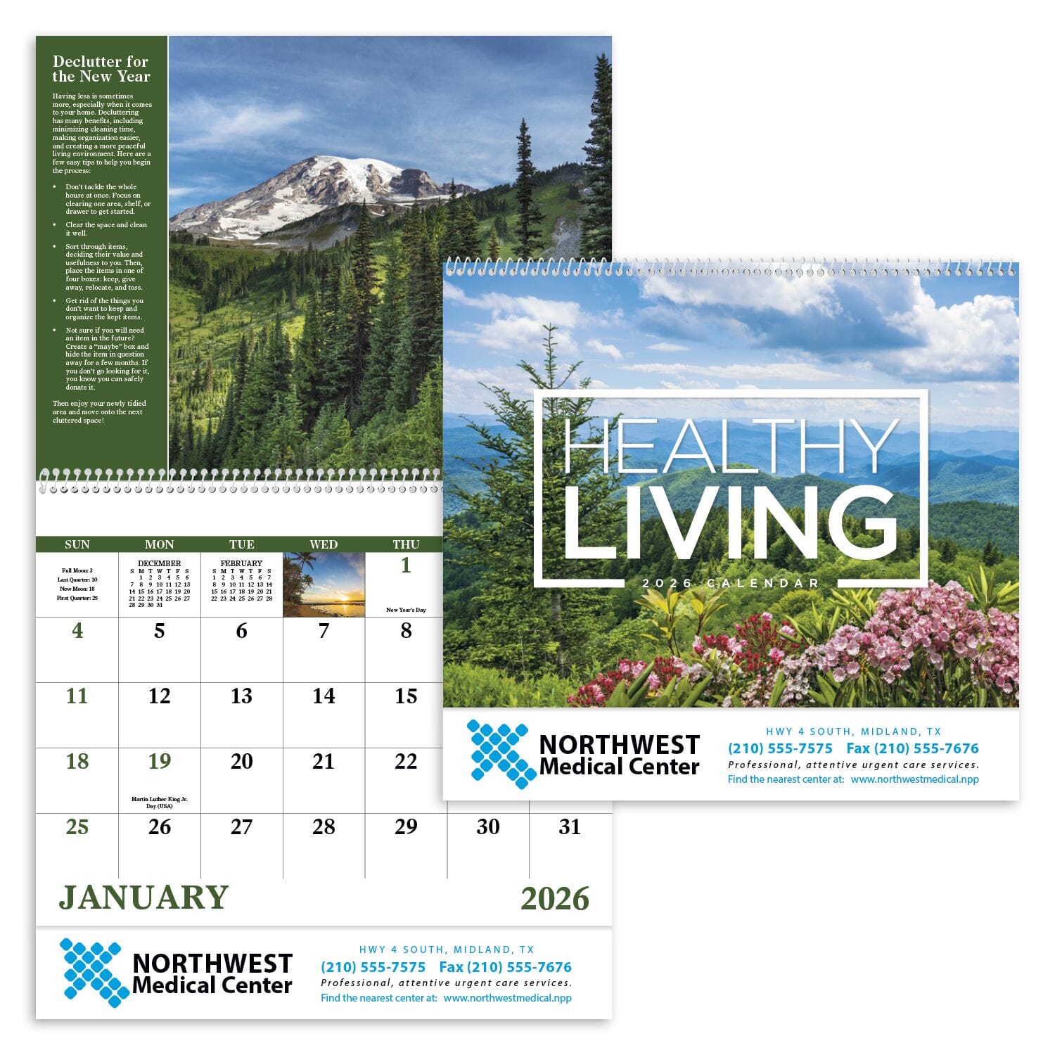 2023 Healthy Living Calendar - Spiral