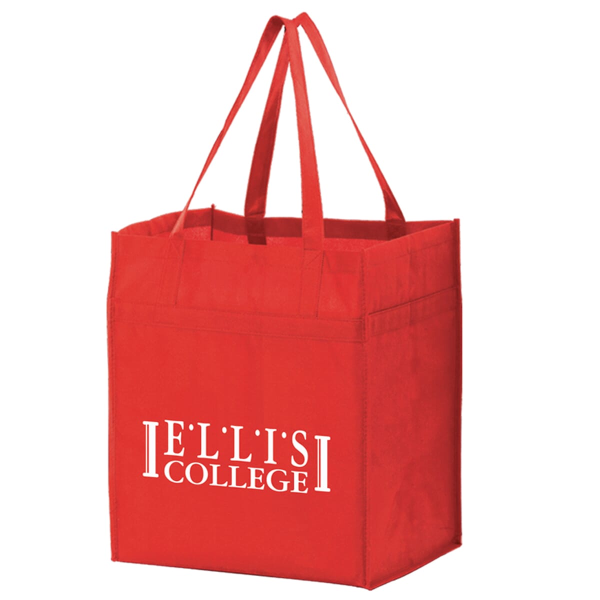 Large Heavy Duty Non-Woven Grocery Tote Bag with Poly Board Insert
