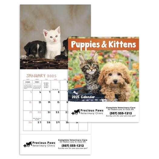 2025 Puppies & Kittens Mini Calendar