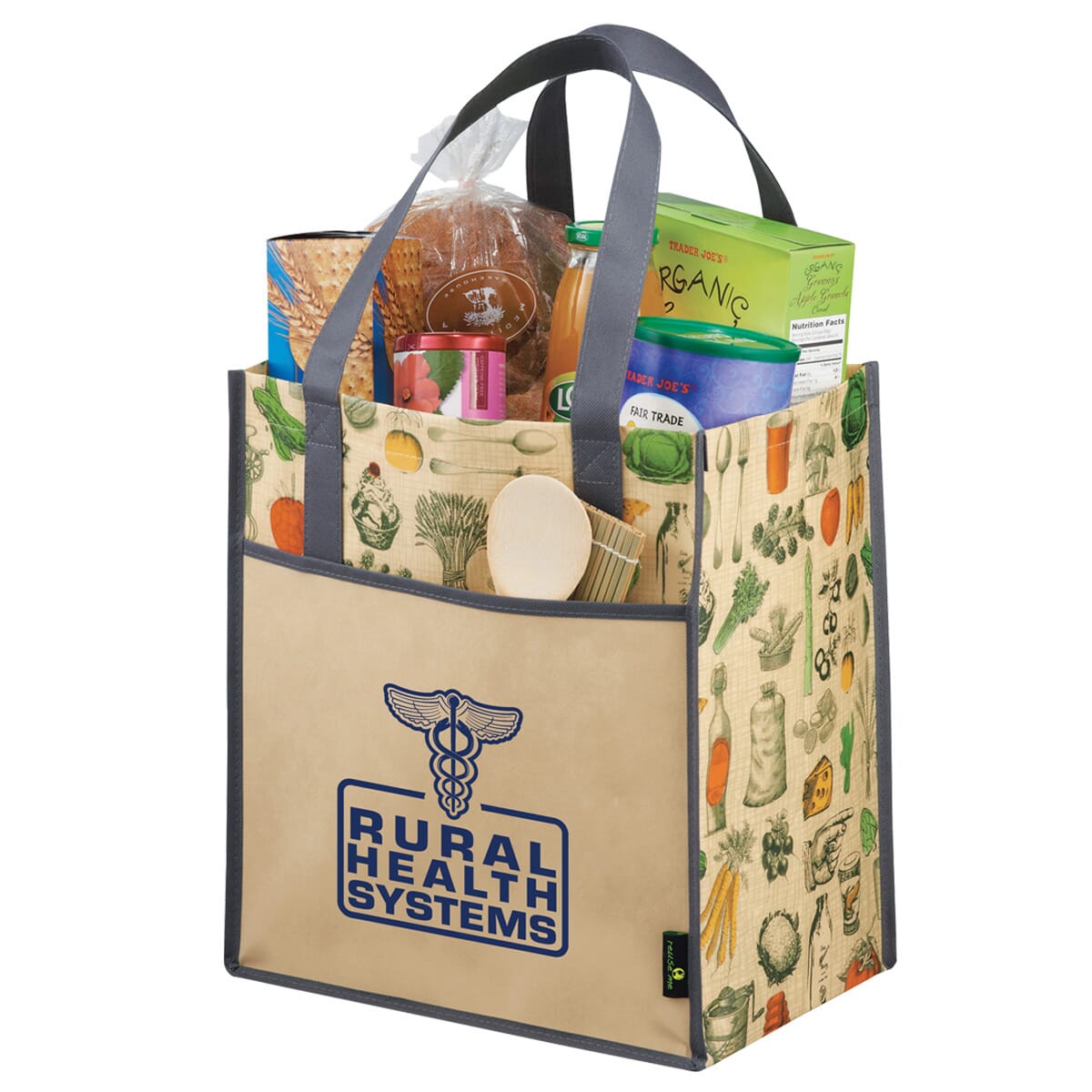 Big Grocery Vintage Matte Laminated Non-Woven Tote