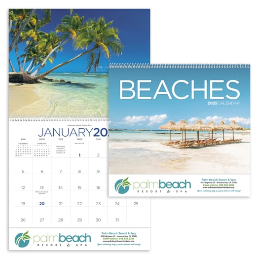 2025 Beaches Calendar