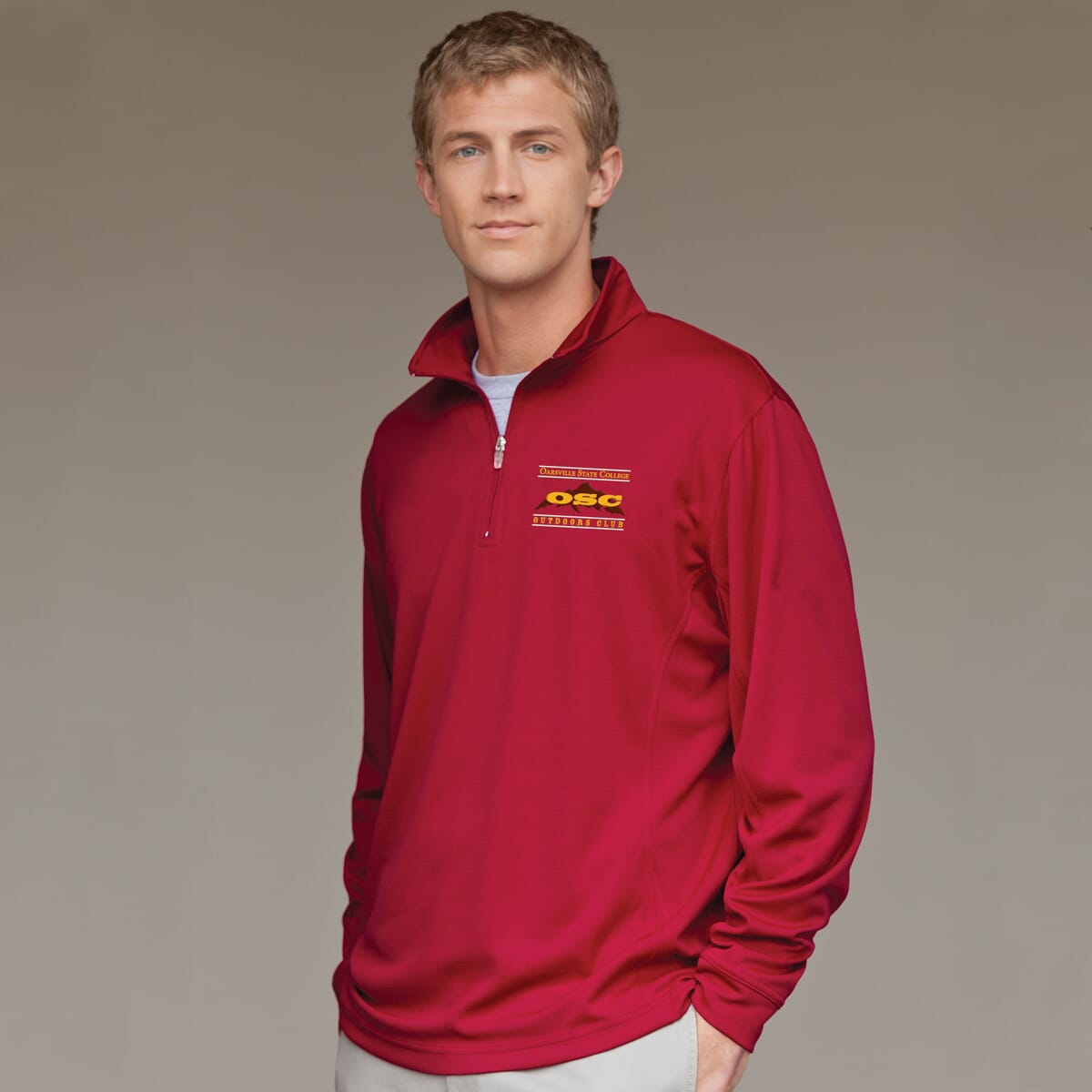 Vansport Mesh 1/4 Zip Tech Pullover-Men's