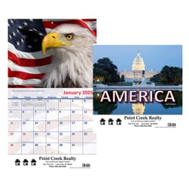 2025 America! Wall Calendar - Stapled