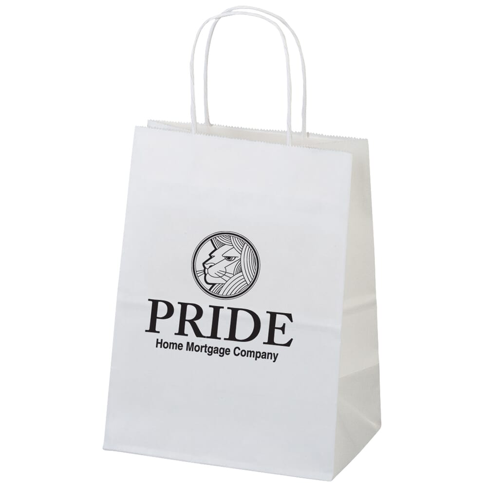 Billboard White Paper Bag 7-3/4 x 9-3/4