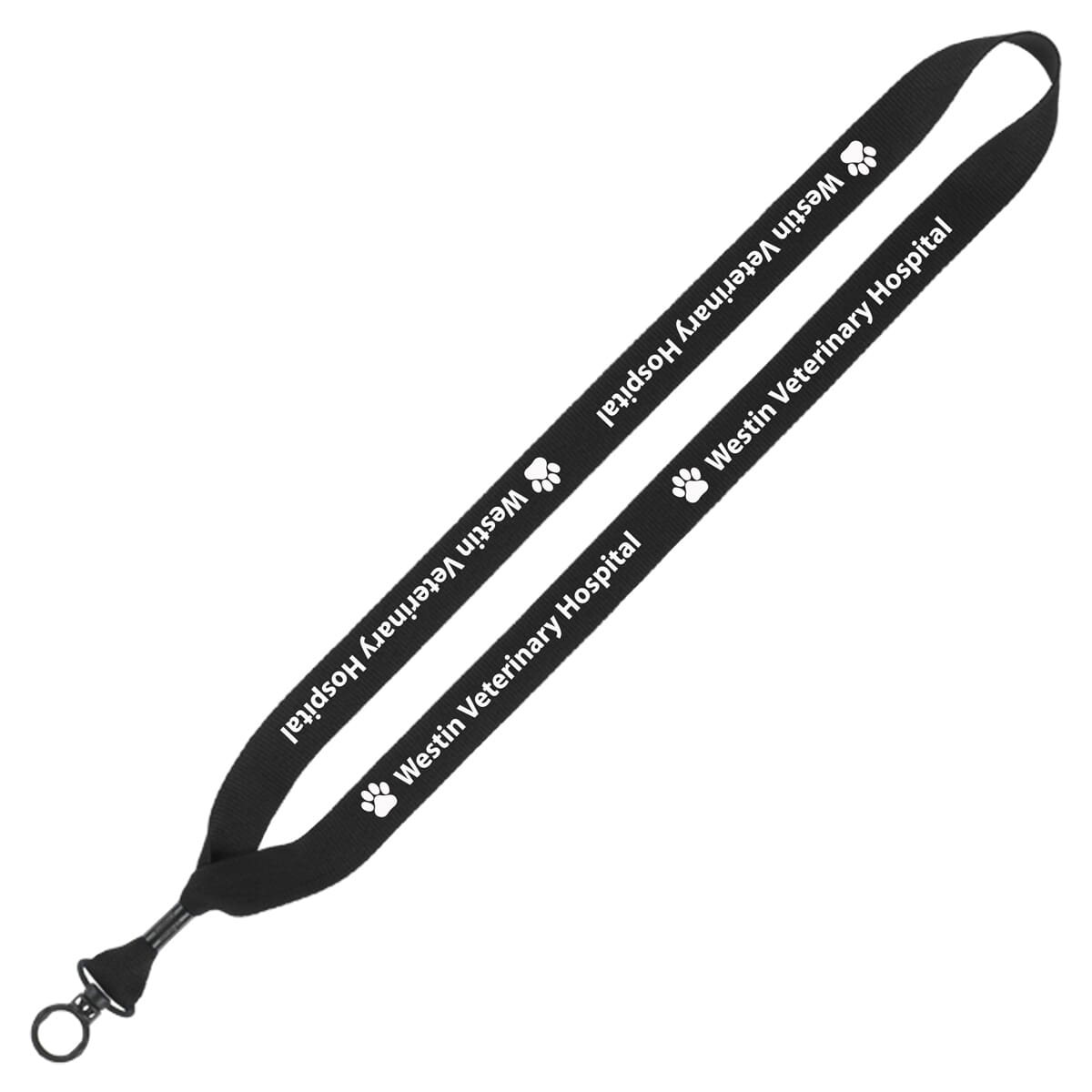 3/4" Polyester Lanyard with O-Ring
