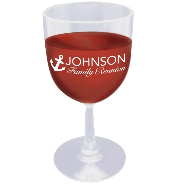Here's to You Plastic Wine Glass