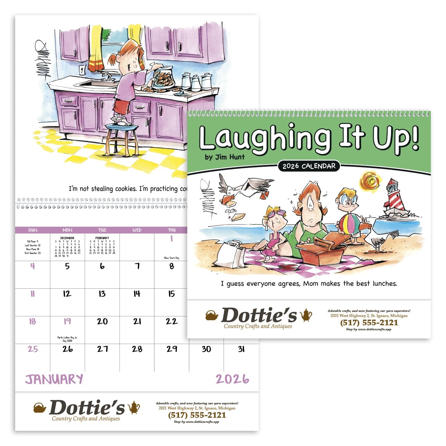 2025 Laughing It Up! Spiral Calendar