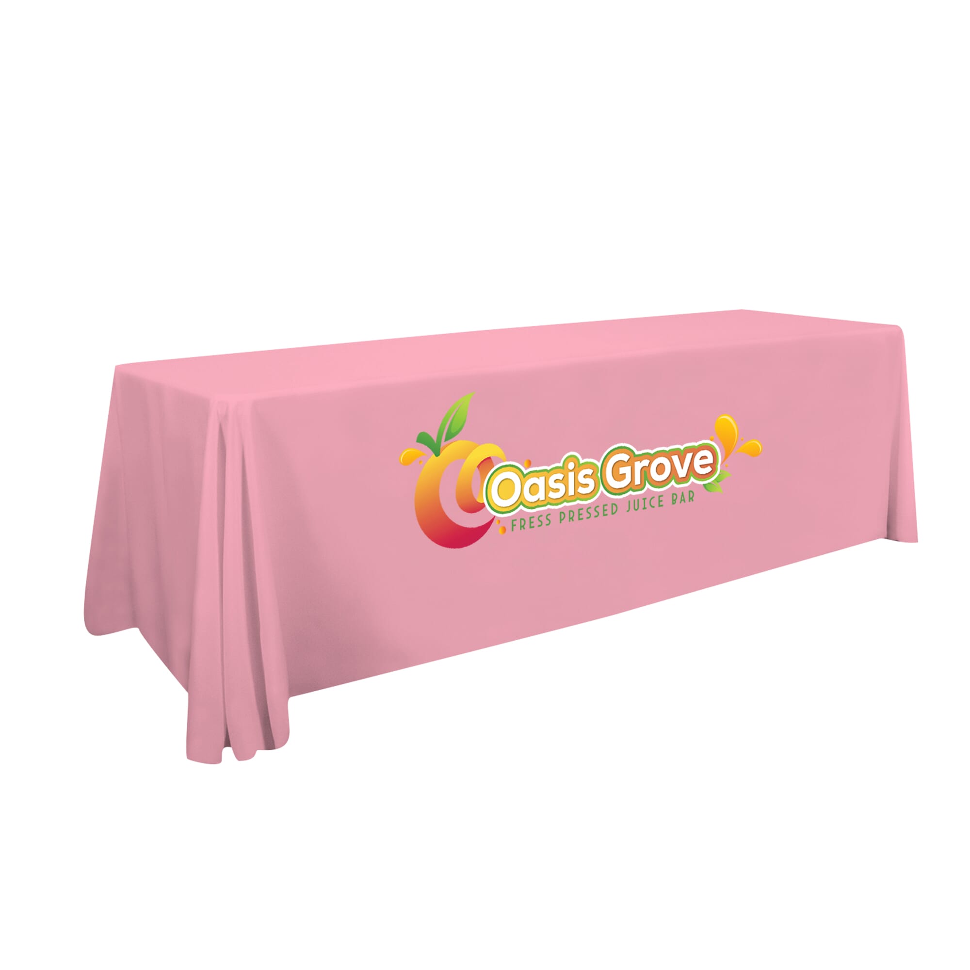 8ft Standard Table Throw - Full Color Front Panel