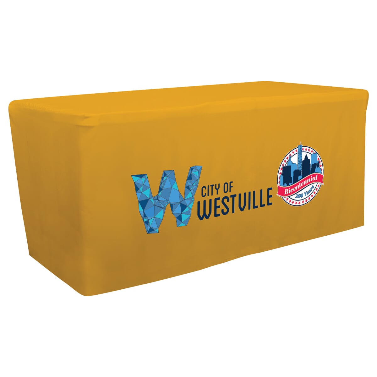 6' Fitted Table Throw - Full Color Front Panel