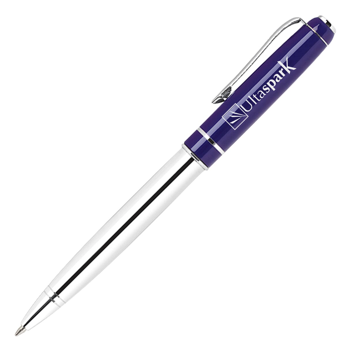 Brown Twist Action Alluminum Ballpoint Pen