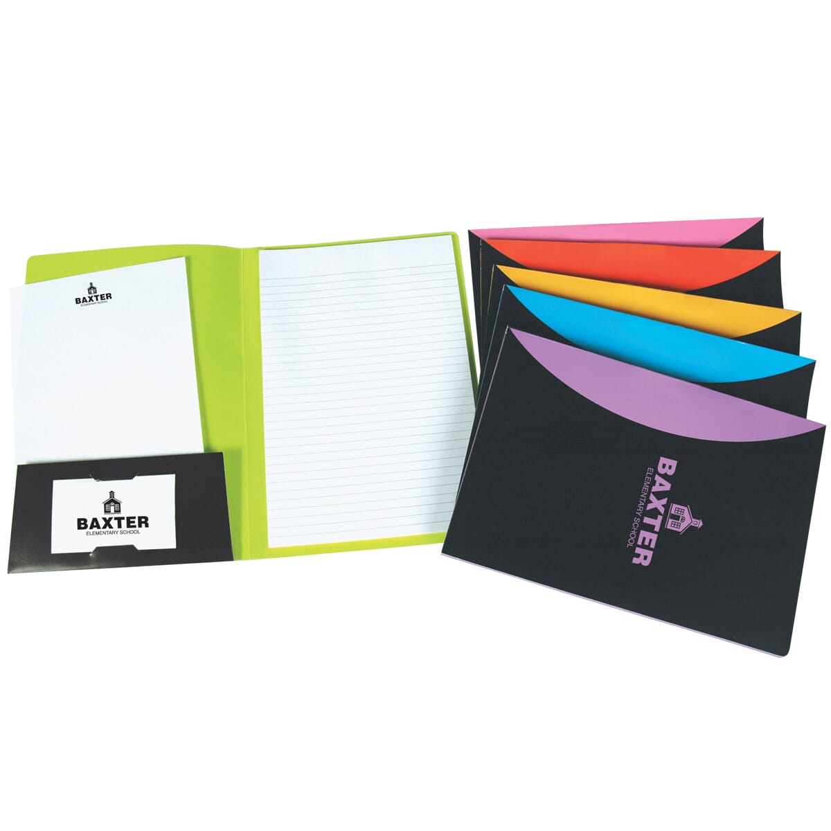 Foil Stamped Splash Padfolios
