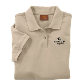 Ladies' Harriton® 6 oz Ringspun Cotton Piqué Short Sleeve Polo