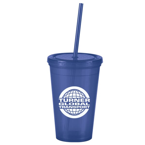 The 16 oz Pioneer Insulated Straw Tumbler