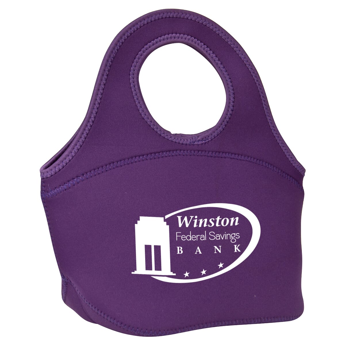 Easy Carry Zippered Neoprene Lunch Bag