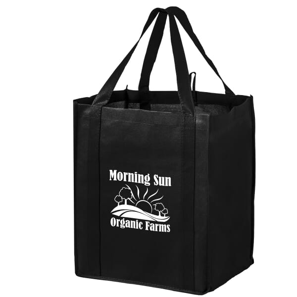 Non-Woven Wine and Grocery Combo Tote Bag with Insert