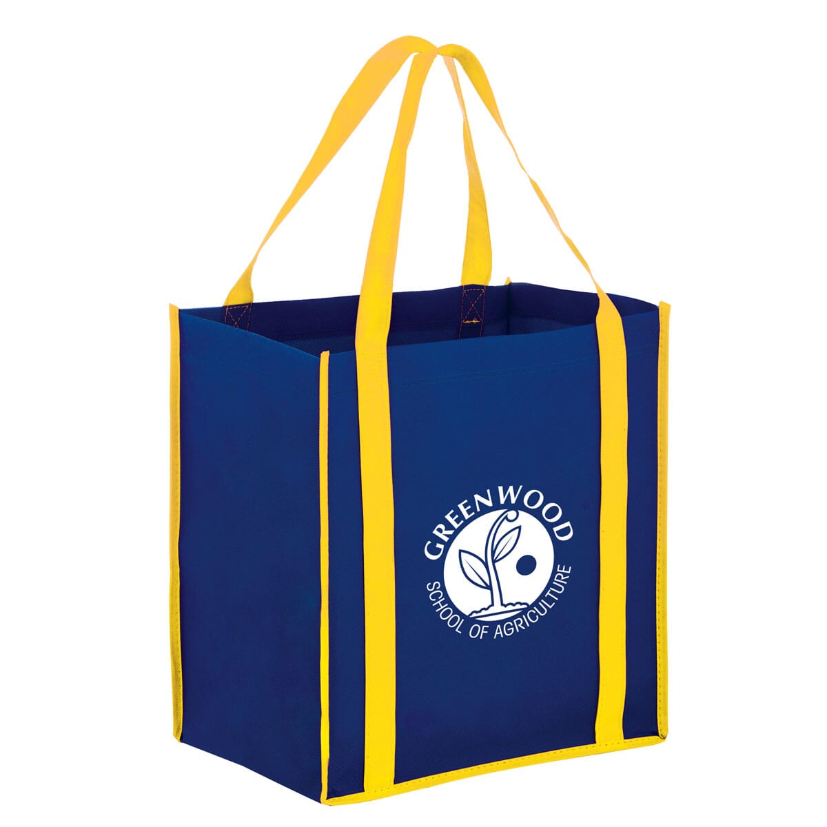 Two-Tone Non-Woven Tote Bag with Poly Board Insert