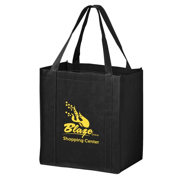 Small Recession Buster Non-Woven Grocery Tote Bag with Poly Board Insert