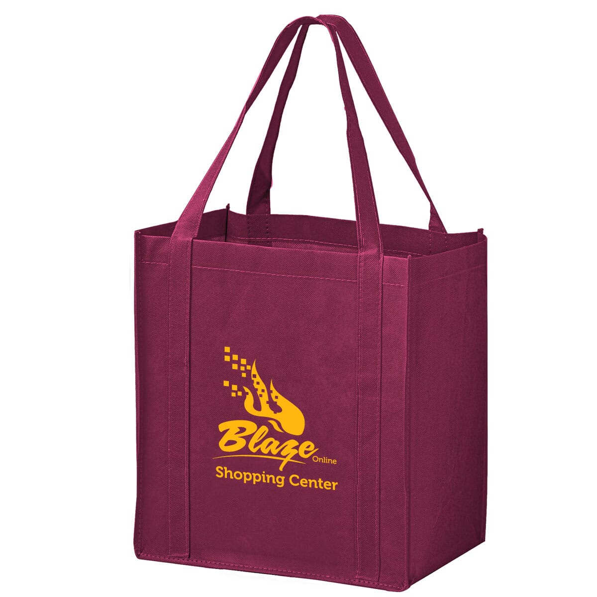 Small Recession Buster Non-Woven Grocery Tote Bag with Poly Board Insert