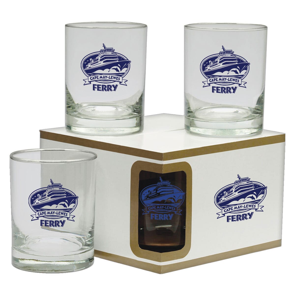 Double Old Fashion Glasses Set