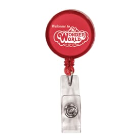 Round Badge Holder with Alligator Clip