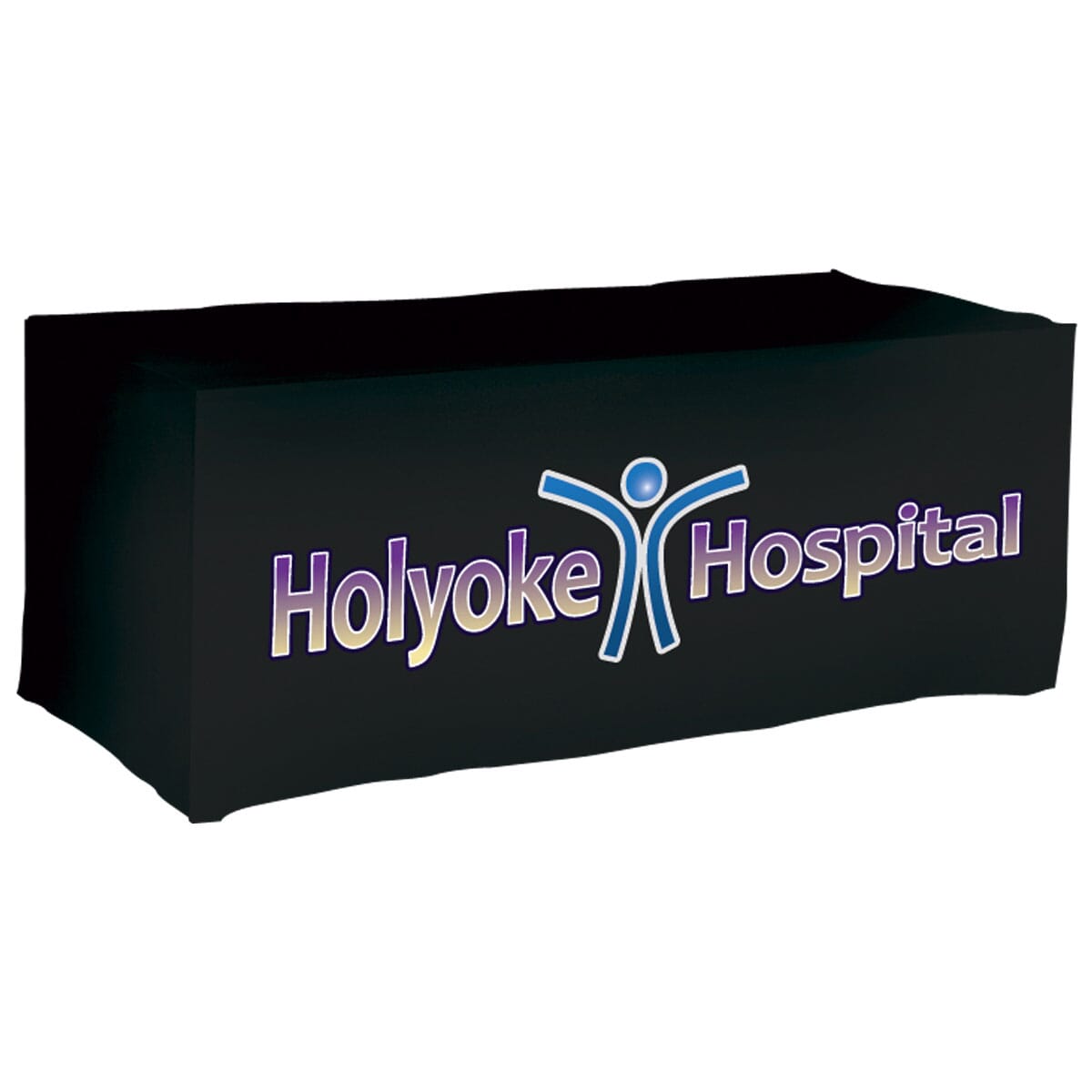 6' Fitted Table Cover (No Pleats) - Full Color Front Imprint