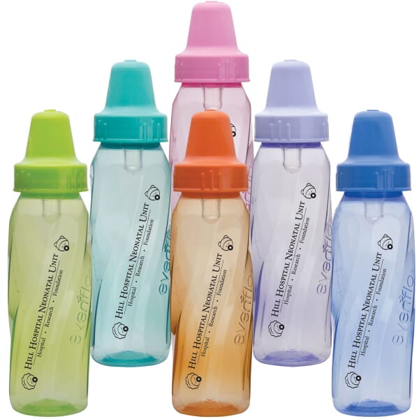 8 oz Assorted Color Evenflo® Baby Bottle