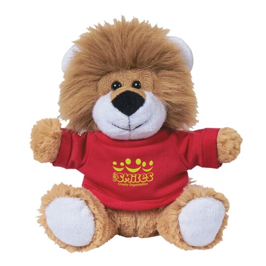 6" Lovable Lion With Shirt