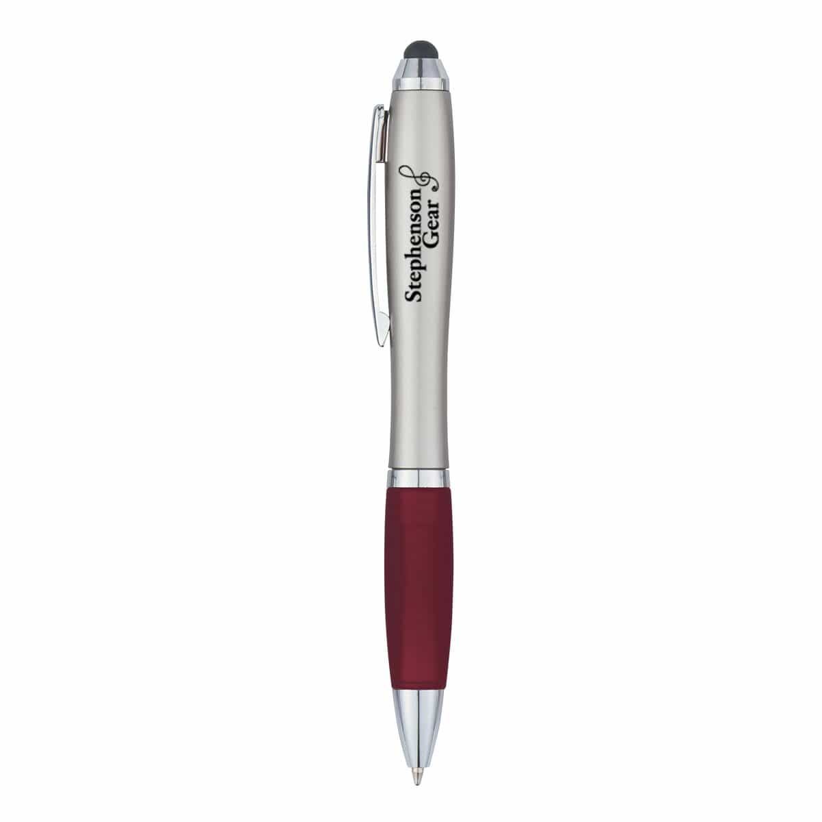 SILVER/BURGUNDY