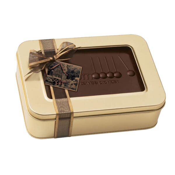Large Chocolate Box With Chocolate Pieces