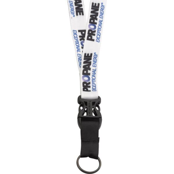 3/4" Dye-Sublimated Lanyard with Slide-Release and Metal Split-Ring
