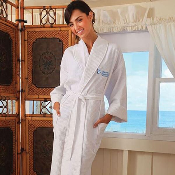 Seville Collection Waffle Weave Robe