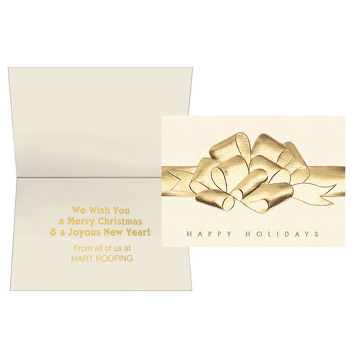 Raised Foil Bow Greeting Card