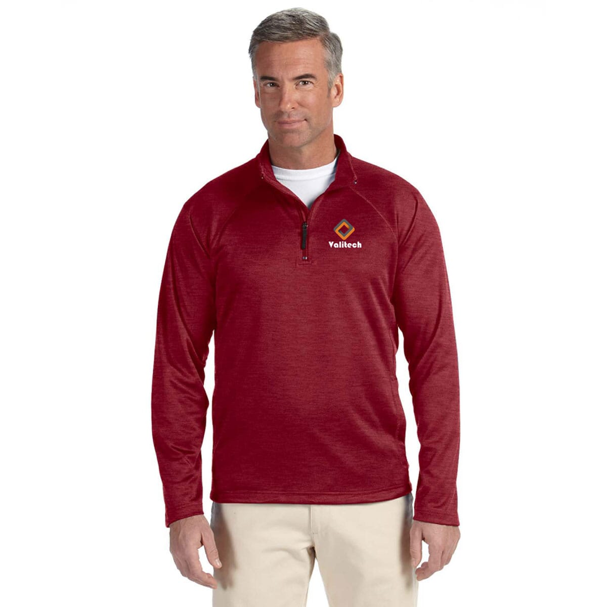 Men's Devon & Jones® Stretch Tech-Shell® Compass Quarter Zip