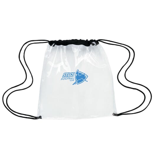 Clear Game Drawstring Backpack
