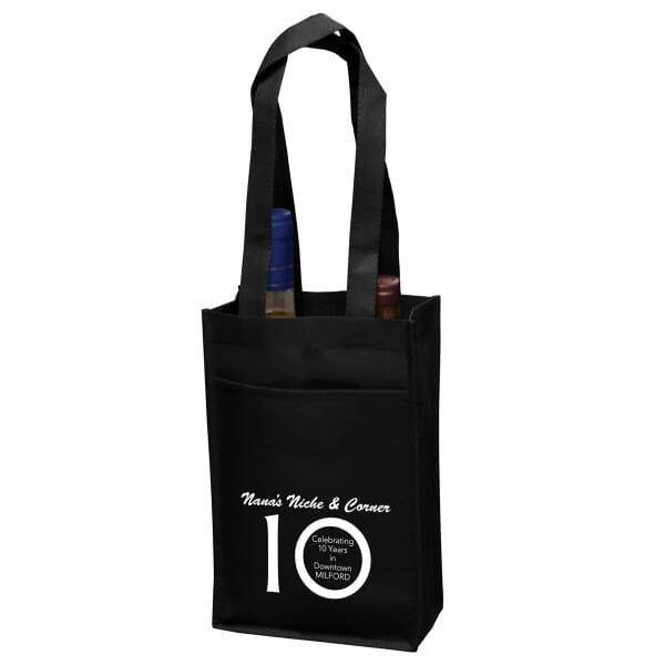 Vineyard Collection 2-Bottle Non-Woven Wine Tote Bag
