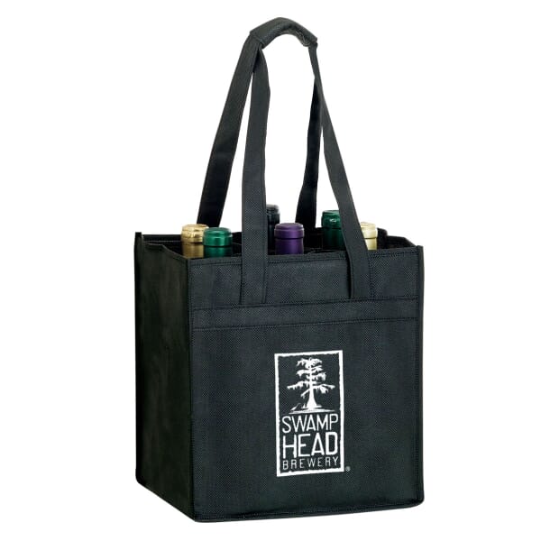 Vineyard Collection 6-Bottle Non-Woven Wine Tote Bag