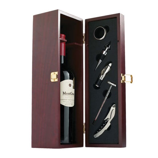 Elegant Wine Box With Tools