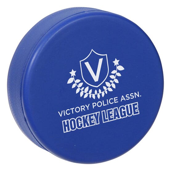 Stress reliever in hockey puck shape