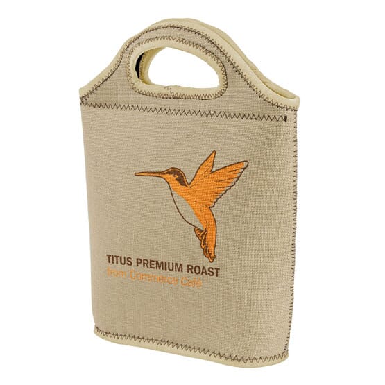 Venti Burlap-Neoprene Lunch Bag