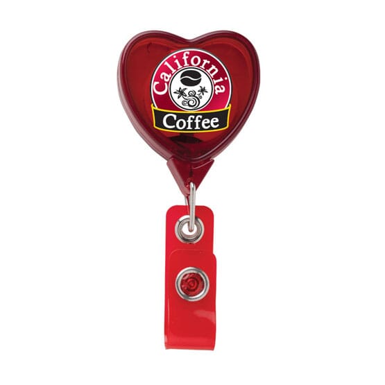 Jumbo Heart Badge Reel- Chroma